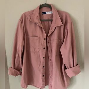 Old Navy Pink Shacket Button Down XXL